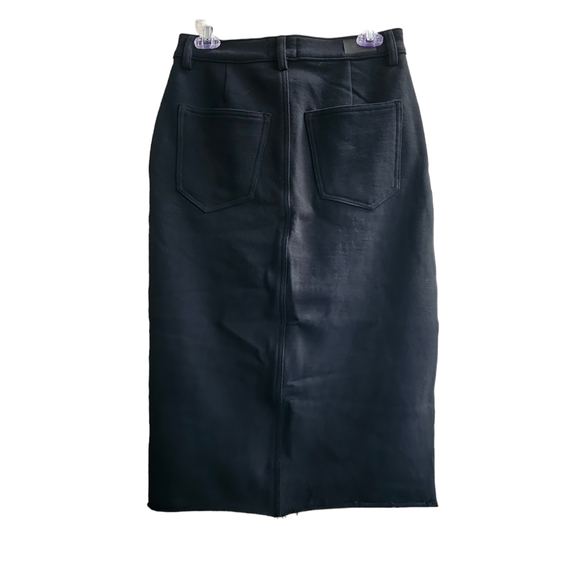 DL1961 Alma Skirt Midi Black Terry Size 25 Sample - Picture 4 of 13